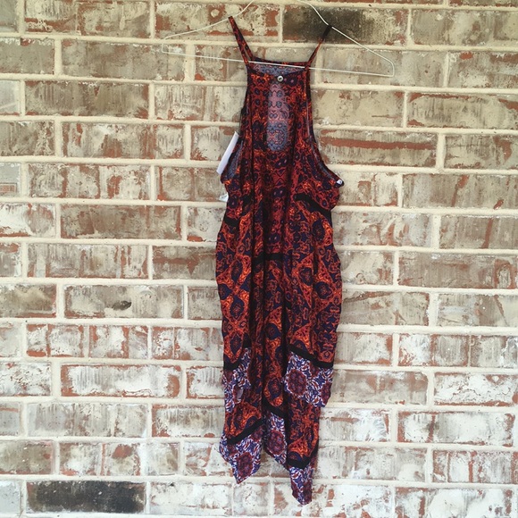 MINKPINK Sun Dancer Cold Shoulder Hi Neck Dress S - Picture 8 of 8